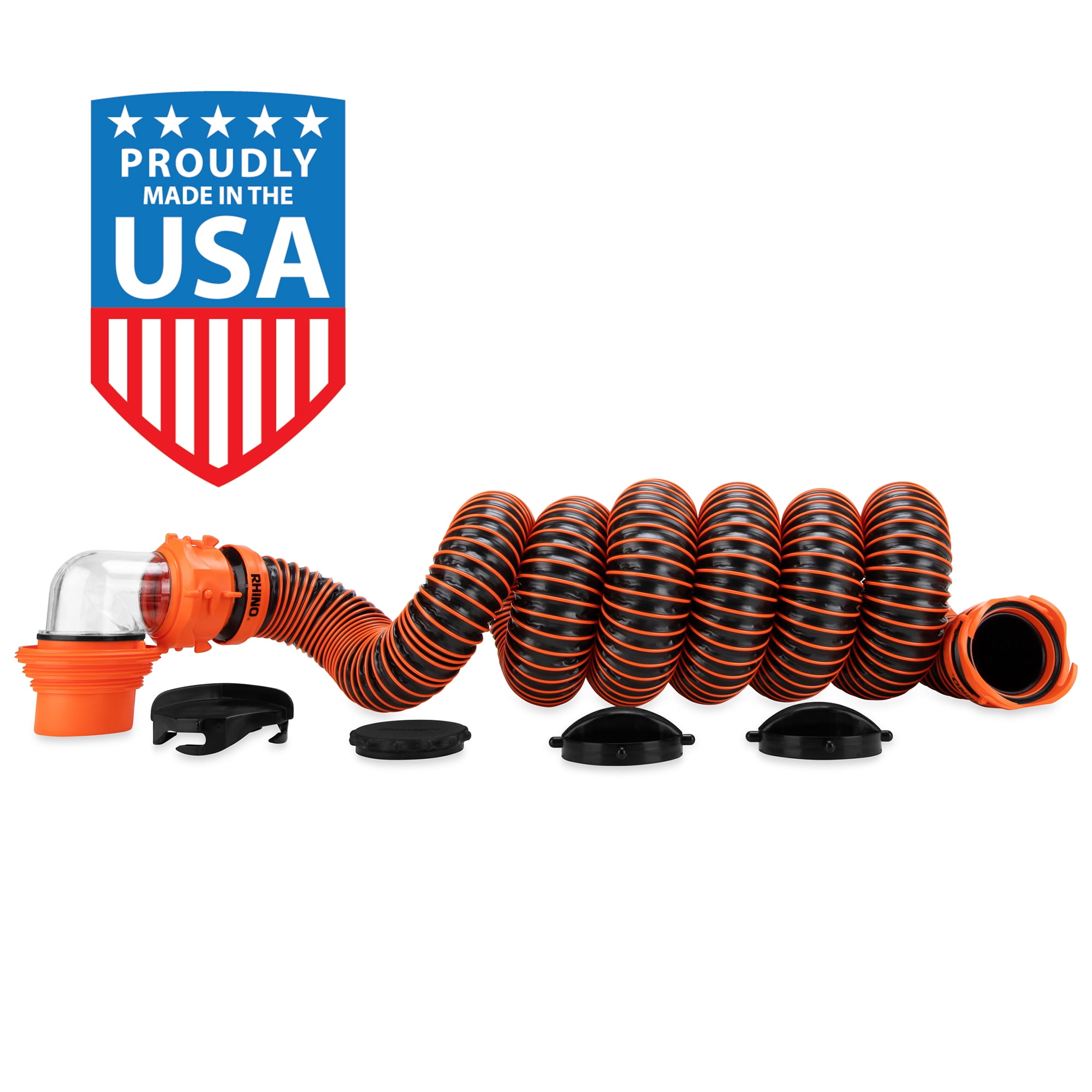 Free Shipping! Camco RhinoEXTREME RV 15-Foot Sewer Hose Kit with