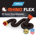thumbnail image 1 of Camco RhinoFLEX 10 Ft RV Sewer Hose Extension with Lug and Bayonet Fitting, 1 of 8
