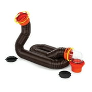 Camco RhinoFLEX 15-Foot RV Sewer Hose Kit - Multicolor, 23 Mils of Polyolefin (39762)