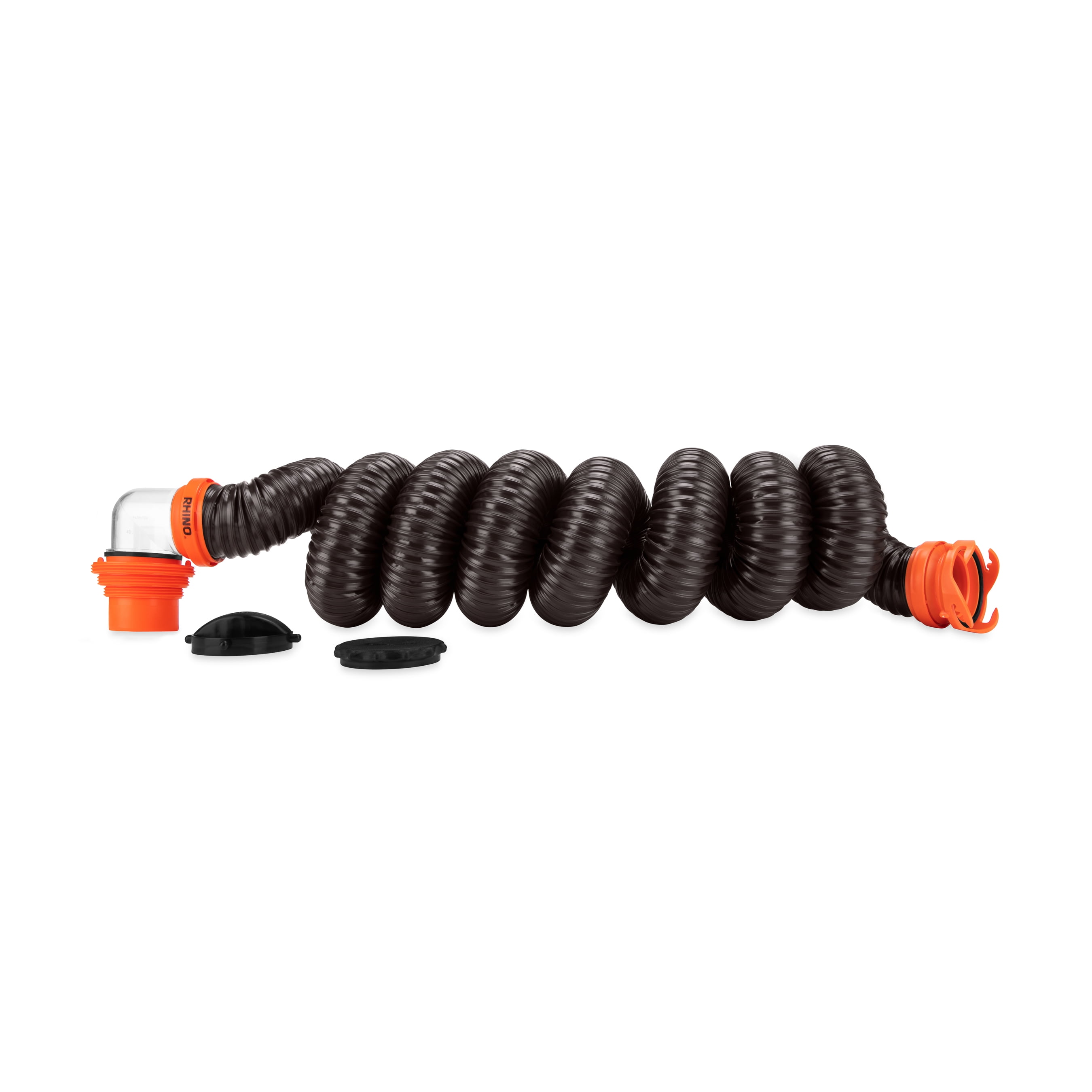 Camco RhinoFLEX 15Foot RV Sewer Hose Kit Multicolor, 23 Mils of