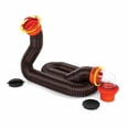 thumbnail image 1 of Camco RhinoFLEX 15-Ft Camper/RV Sewer Hose Kit - Features Clear Elbow Fitting w/Removable 4-in-1 Adapter - Connects to 3” Slip or 3”/3.5”/4” NPT Threaded Sewer Connection (39761), 1 of 5