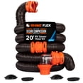 thumbnail image 1 of Camco RhinoFLEX 20 Ft RV Sewer Hose Kit with Pre Attached Bayonet Fittings, 1 of 9