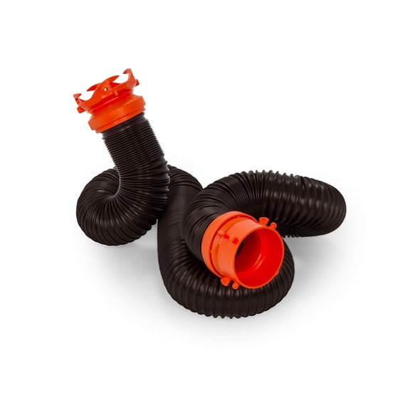 Camco RhinoFLEX Heavy Duty 10ft RV Sewer Hose Extension Kit with Swivel Fitting - Extends Your Sewer Hose to Fit Your Needs 39764