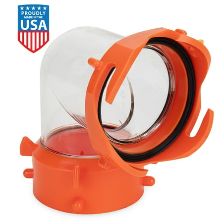 Camco RhinoFLEX Swivel Camper/RV Sewer Fitting, Swivel Lug and Bayonet Fitting (39858)