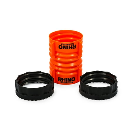 Camco RhinoFLEX Swivel Coupler Fitting with Two Locking Rings, Plastic, Orange (39821)