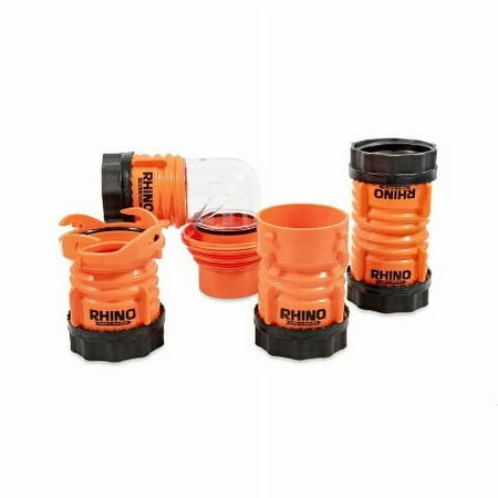 Camco RhinoFLEX Swivel Lug with Locking Ring | Secure Odortight Connection | Orange and Black (39773)