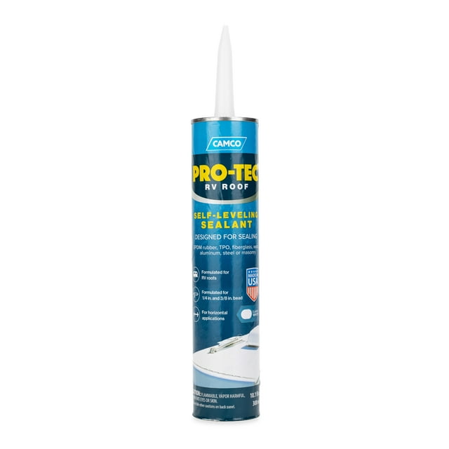 Camco SelfLeveling RV Roof Sealant Made for EPDM Rubber, TPO 10.1