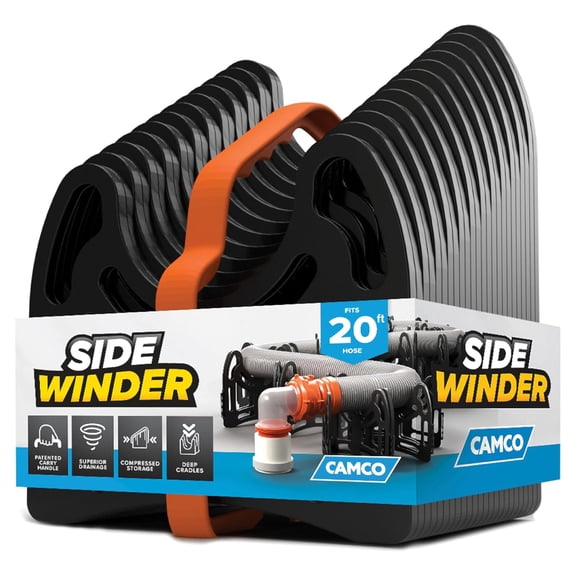Camco Sidewinder RV Sewer Hose Support, 20 ft, for Camper Trailers