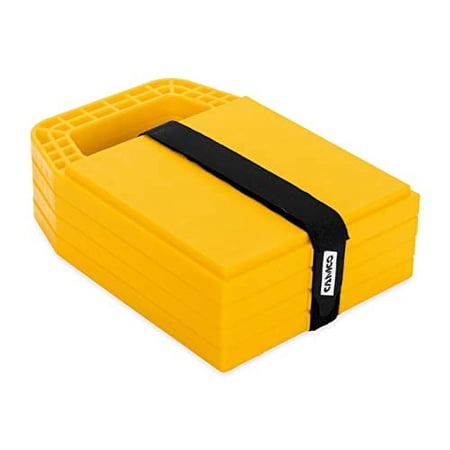 Camco Stabilizer Jack Pads, 6.5 x 9 Inches, Yellow, Pack of 4 (44595)