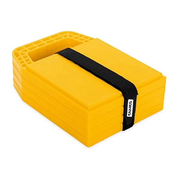 Camco Stabilizer Jack Pads, 6.5 x 9 Inches, Yellow, Pack of 4 (44595)