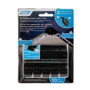 Camco Standard RV Awning Clip for Rope Light, Black (42708)