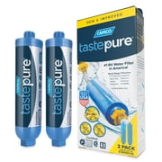 Camco Tastepure RV Water Filter, 6-Step Water Filtration - 2-Pack, Blue (40045)