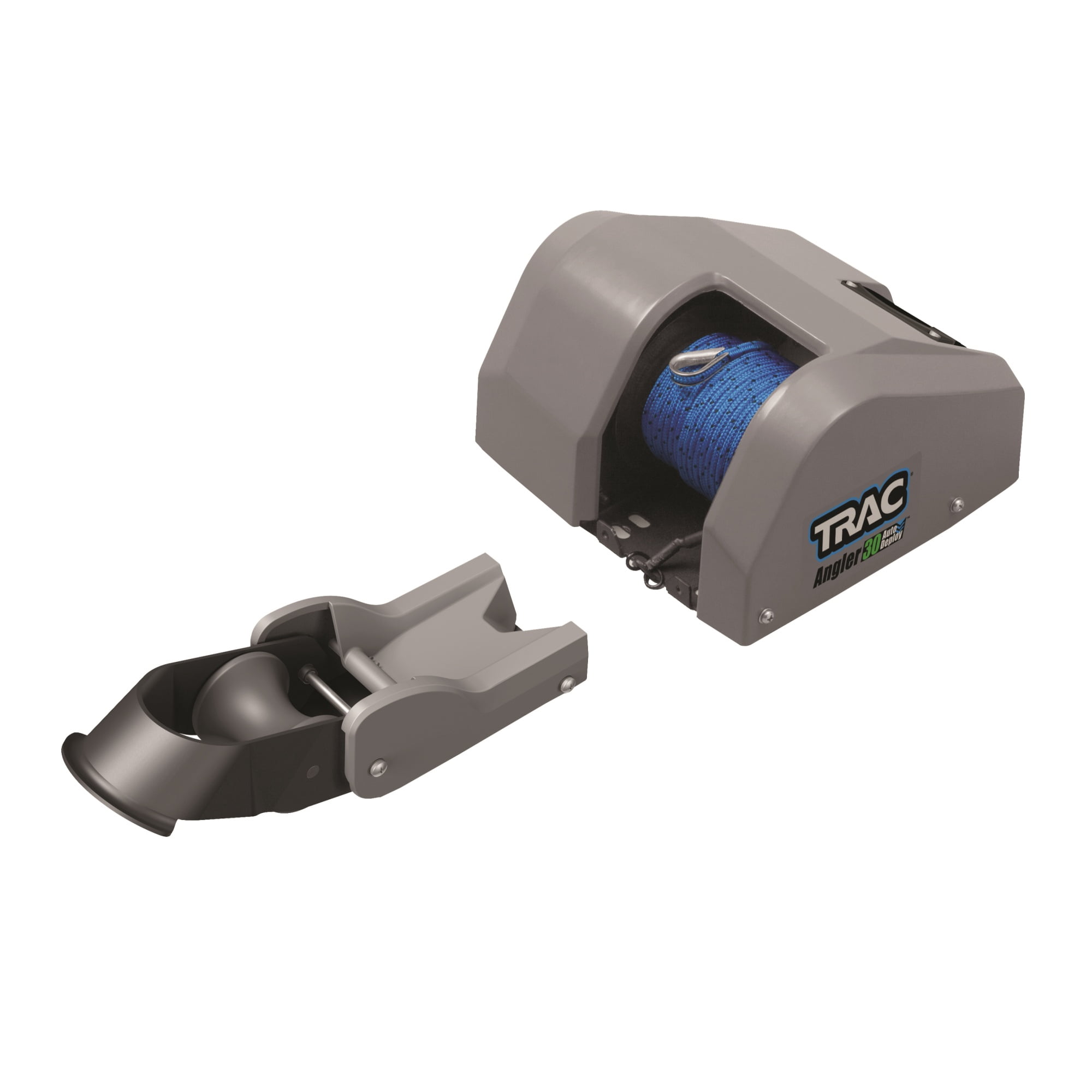 Camco TRAC Outdoors Angler 30 AutoDeploy-G3 Electric Anchor Winch | Features a Heavy-Duty All-Steel Gear Motor & 100-Feet of 3/16-Inch Pre-Wound Braided Anchor Rope (69004) Sansujyuku sansujyuku.com
