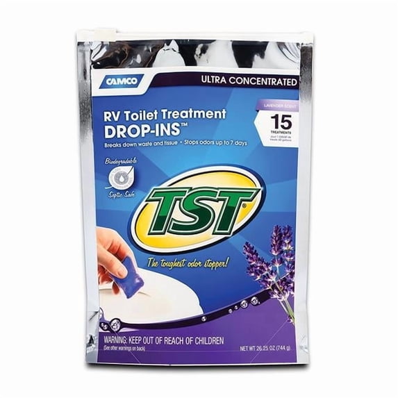 Camco TST Lavender Drop-Ins Holding Tank Treatment - Pack of 15