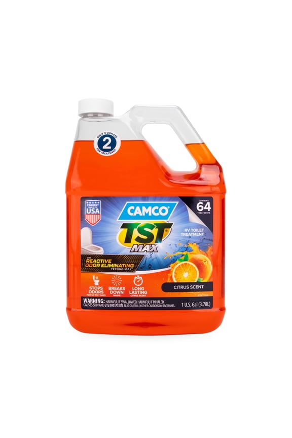 TST MAX Marine/RV Toilet Treatment, Septic Tank Safe, Long-Lasting Citrus Scent, 1-Gallon (41197)