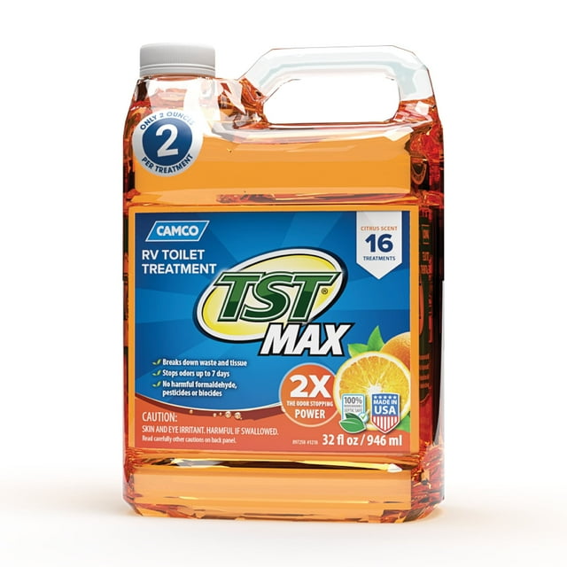 Camco TST MAX RV Toilet Treatment UltraConcentrated Formula Orange