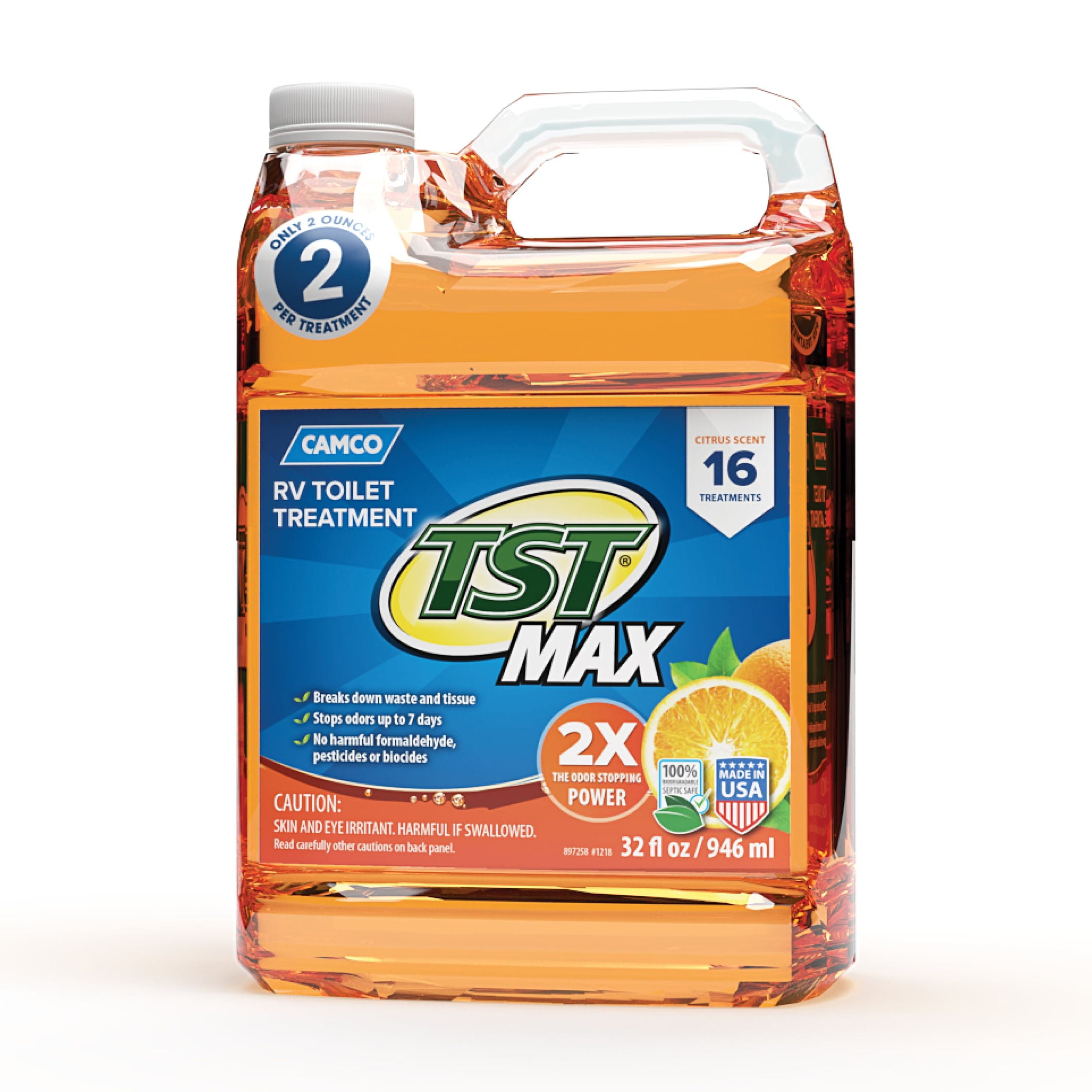 Camco TST MAX RV Camper Tank Liquid Toilet Treatme