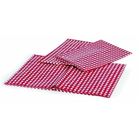 Camco Table Cloth Set with Table & Bench Covers - Red & White