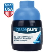 Camco TastePURE Sediment Pre-Filter RV Water Filtration, 20-Micron (40048)