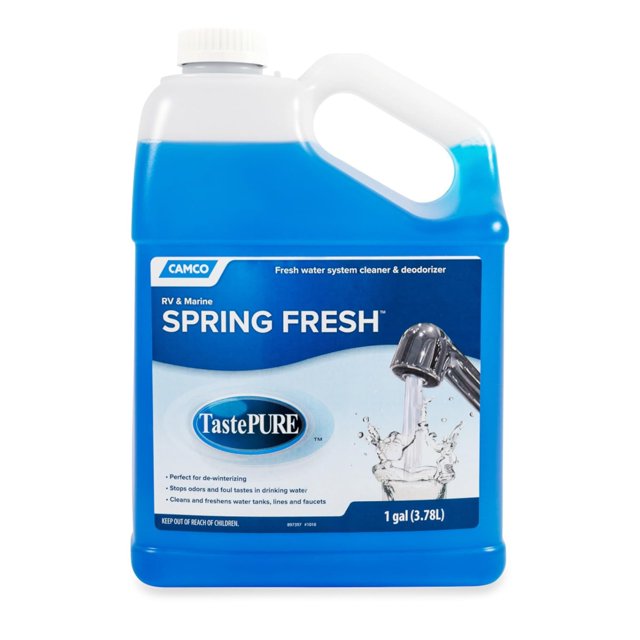 Camco TastePURE Spring Fresh Water System Cleaner and Deodorizer for RV