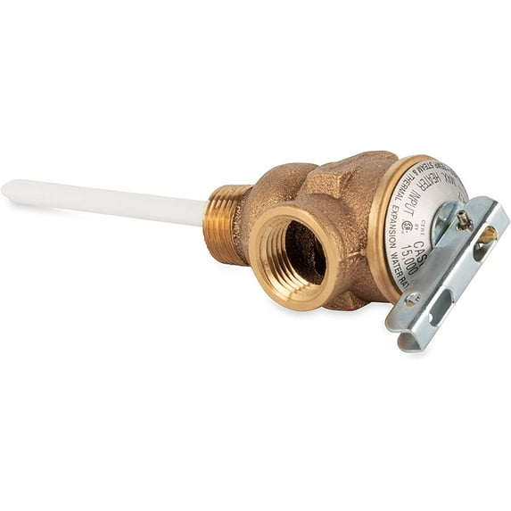 Camco Temperature & Pressure Relief Valve - 1/2" Valve w/4" Probe(Pack of 2)