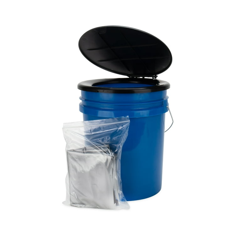 Camco 5 Gallon Portable Camping Toilet Bucket with Seat Lid Carry Handle 41549 Walmart