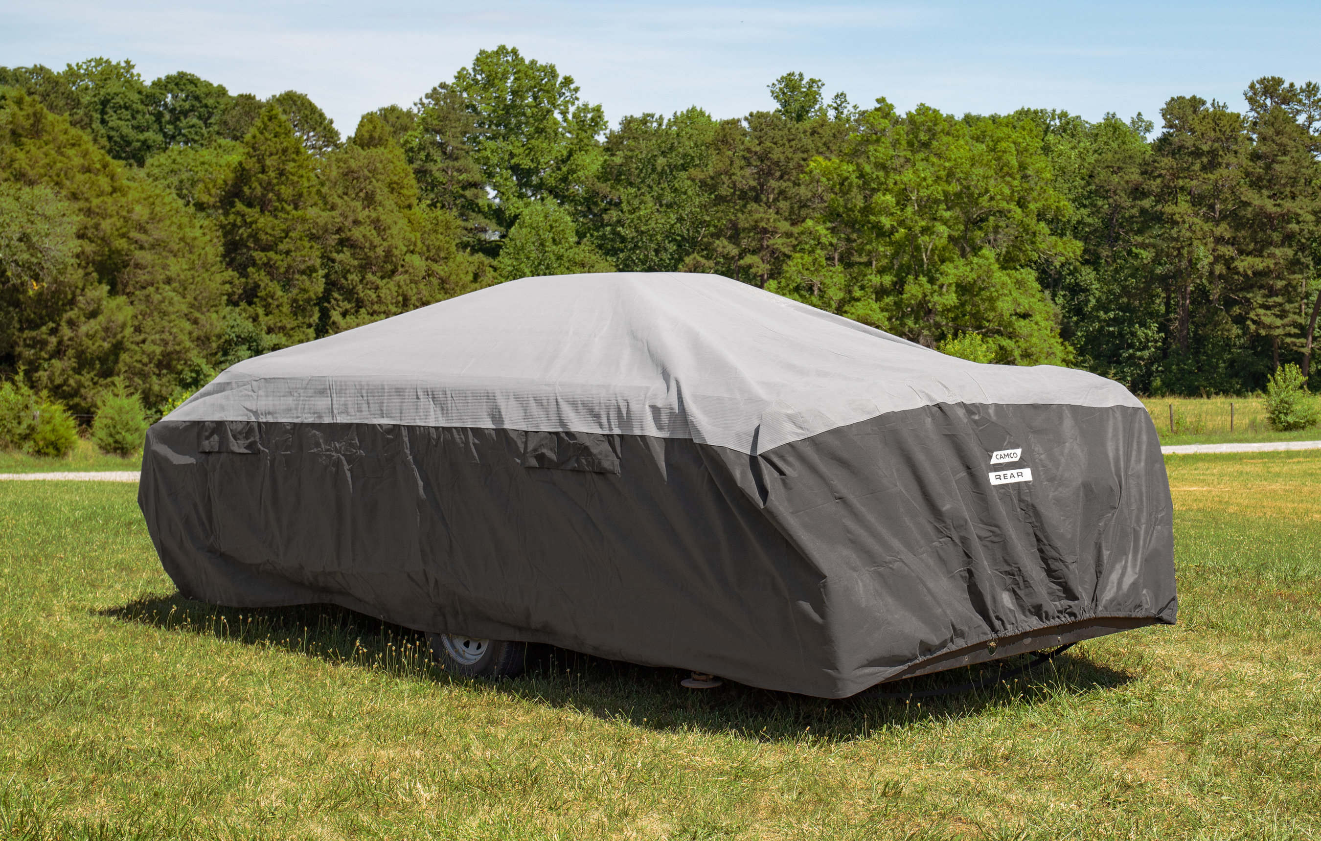 Camco ULTRAGuard RV Cover Fits Pop-Up Campers 14 to 16-feet Extremely  Durable Design that Protects Against the Elements (45764)
