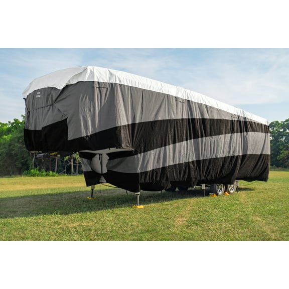 Camco ULTRAGuard Supreme RV Cover | Fits Fifth Wheel Trailers 28 to 31-Feet | Extremely Durable Design | Weatherproof with a Dupont Tyvek Top | (56146)