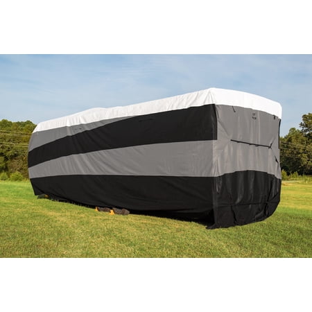 Camco ULTRAGuard Supreme Camper/RV Cover | Fits Travel Trailers 22 to 24-Feet | Features 3 Water & UV Resistant Layers and a Dupont Tyvek Top (56128)