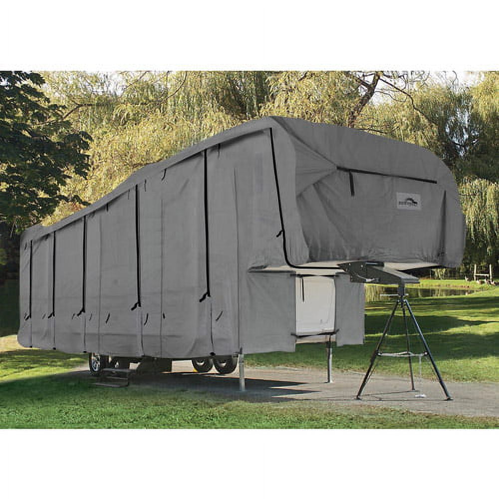 Camco ULTRAGuard Camper/RV Cover Fits Fifth Wheel Trailers 36 to 38-feet  Extremely Durable Design that Protects Against the Elements (45757) 