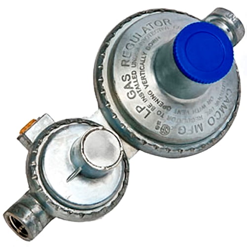 Camco Vertical 2-Stage RV Propane Regulator - Silver (59313)