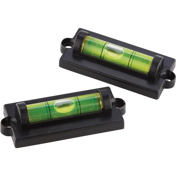 Camco Vial Level Torpedo Style for RV Trailer, Camper - 2 Pack, White