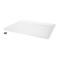 Camco Washing Machine Low Profile Drain Pan with PVC Fitting, White