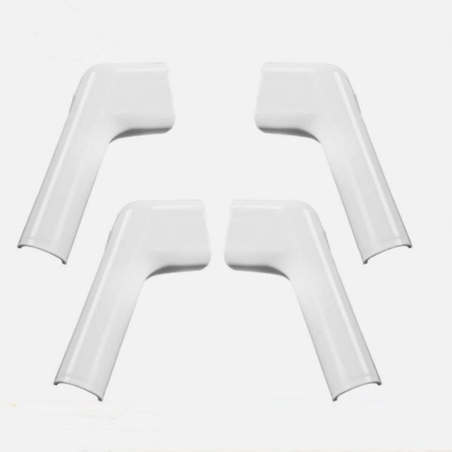 Camco White Wide Gutter Spout Helps Reduce Dirt and Black Streaks on