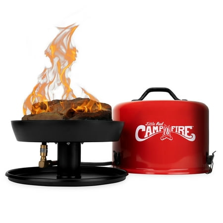 Camco's Propane Portable Little Red Campfire - 9.5-inch Diameter Ring Burner (58031)