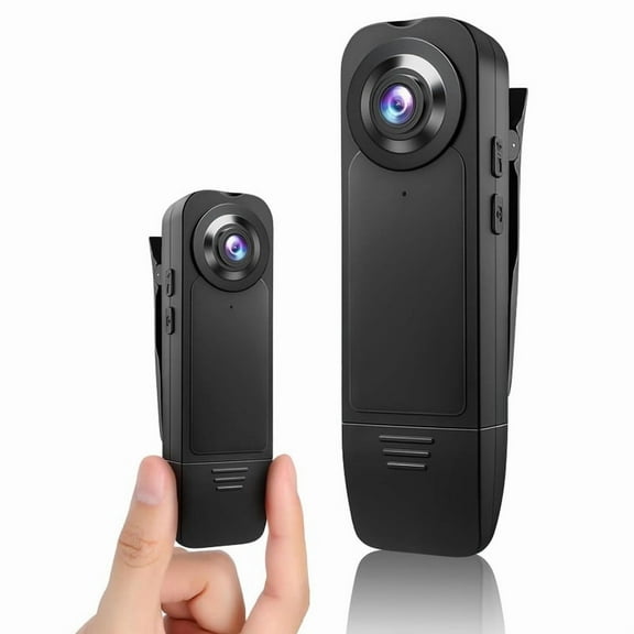 Camcorder, Body Camera with Audio Clip-on Video Recorder, Wide Angle Video Camera Portable Night Vision Motion Detection for Hiking Riding Running Travel for Security,Work Records,Guard