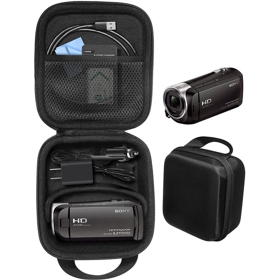 Camcorder Case for HD Video Recording HDRCX440, HDRCX405 Handycam; VIXIA HF R800, Panasonic HC-V180K, Kimire Recorder, HDRAZ1VR/W, SiOnyx Aurora Day/Night Action Camera
