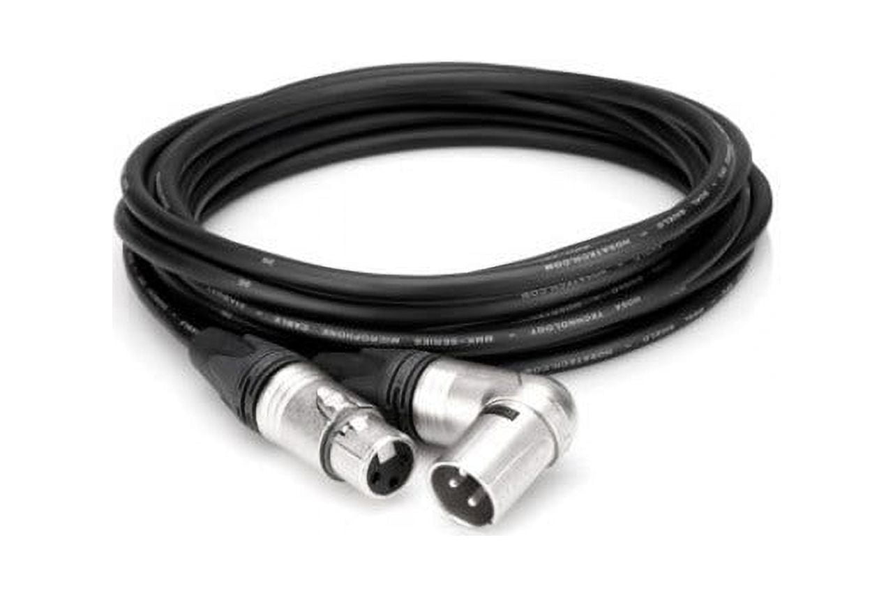 Camcorder Microphone Cable, 3.5mm TRS to Neutrik Right-Angle XLR3M 15ft