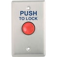 thumbnail image 1 of Camden CM-250-7 Switch with Narrow Faceplate, 'PUSH TO EXIT', Black Text, 1 of 1