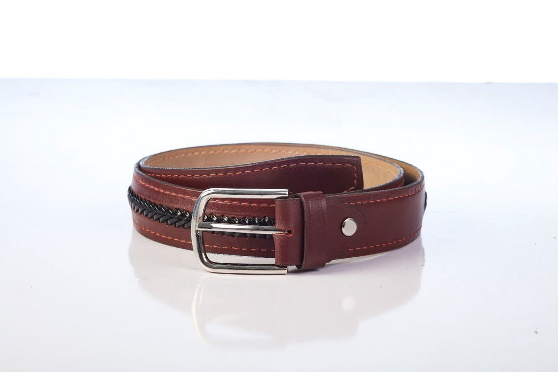 Hide & Drink Men's Braided Belt - Full Grain Leather, Handmade, Casual Accessory
