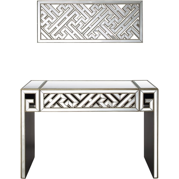 Camden Isle Becket Wall Mirror and Console Table