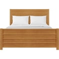 thumbnail image 1 of Camden Isle Caroline Platform Bed | Paneled Headboard | King, Oak, 1 of 11