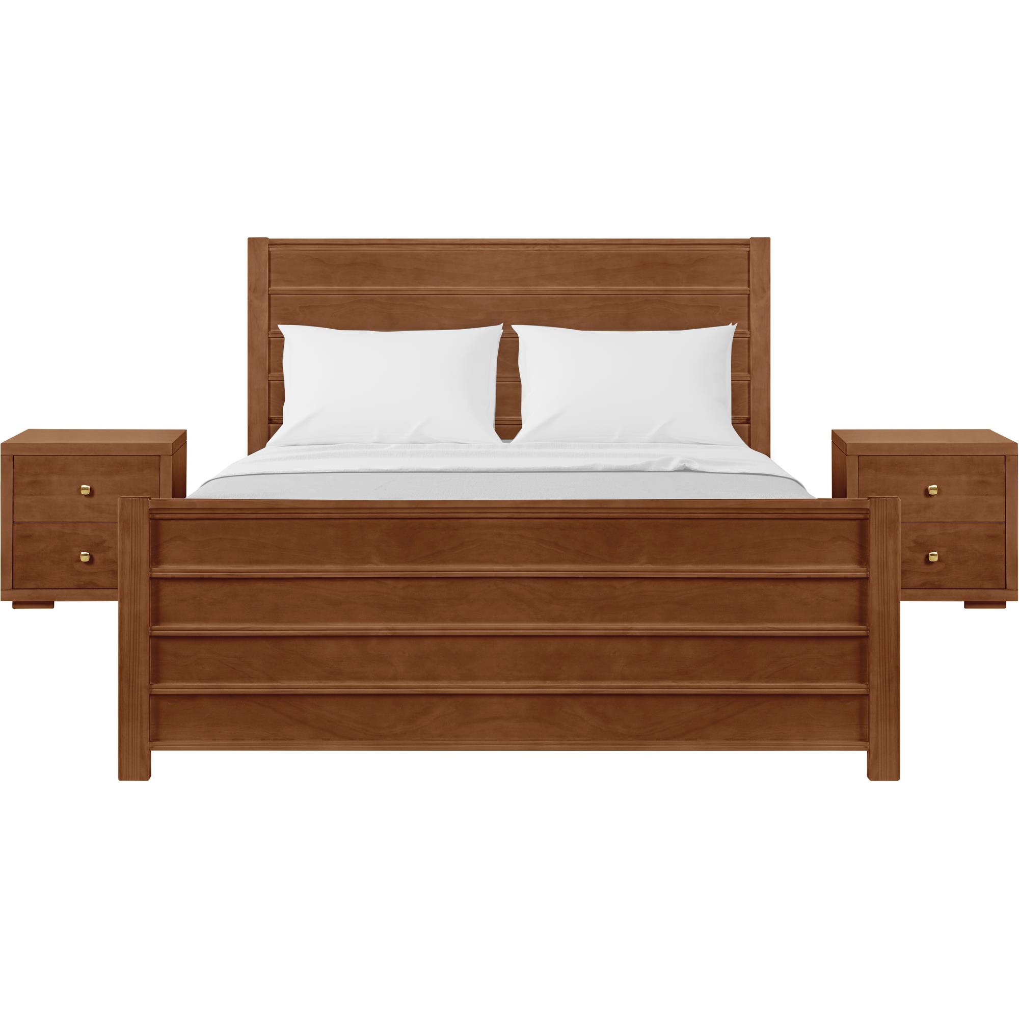 Camden Isle Caroline Platform Bedroom Set Paneled Headboard King