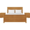 thumbnail image 1 of Camden Isle Caroline Platform Bedroom Set | Paneled Headboard | Queen, Oak, 1 of 11