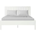 thumbnail image 1 of Camden Isle Graham Platform Bed | Slatted Headboard | Queen, White, 1 of 11