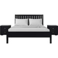 thumbnail image 1 of Camden Isle Graham Platform Bedroom Set | Slatted Headboard | Queen, Black, 1 of 11