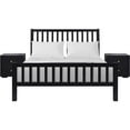 thumbnail image 1 of Camden Isle Hampton Platform Bedroom Set | Slatted Headboard | King, Black, 1 of 11