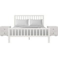 thumbnail image 1 of Camden Isle Hampton Platform Bedroom Set | Slatted Headboard | King, White, 1 of 11