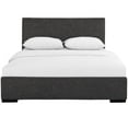 thumbnail image 1 of Camden isle Hindes Upholstered Platform Bed, Grey, King/ Grey, 1 of 5