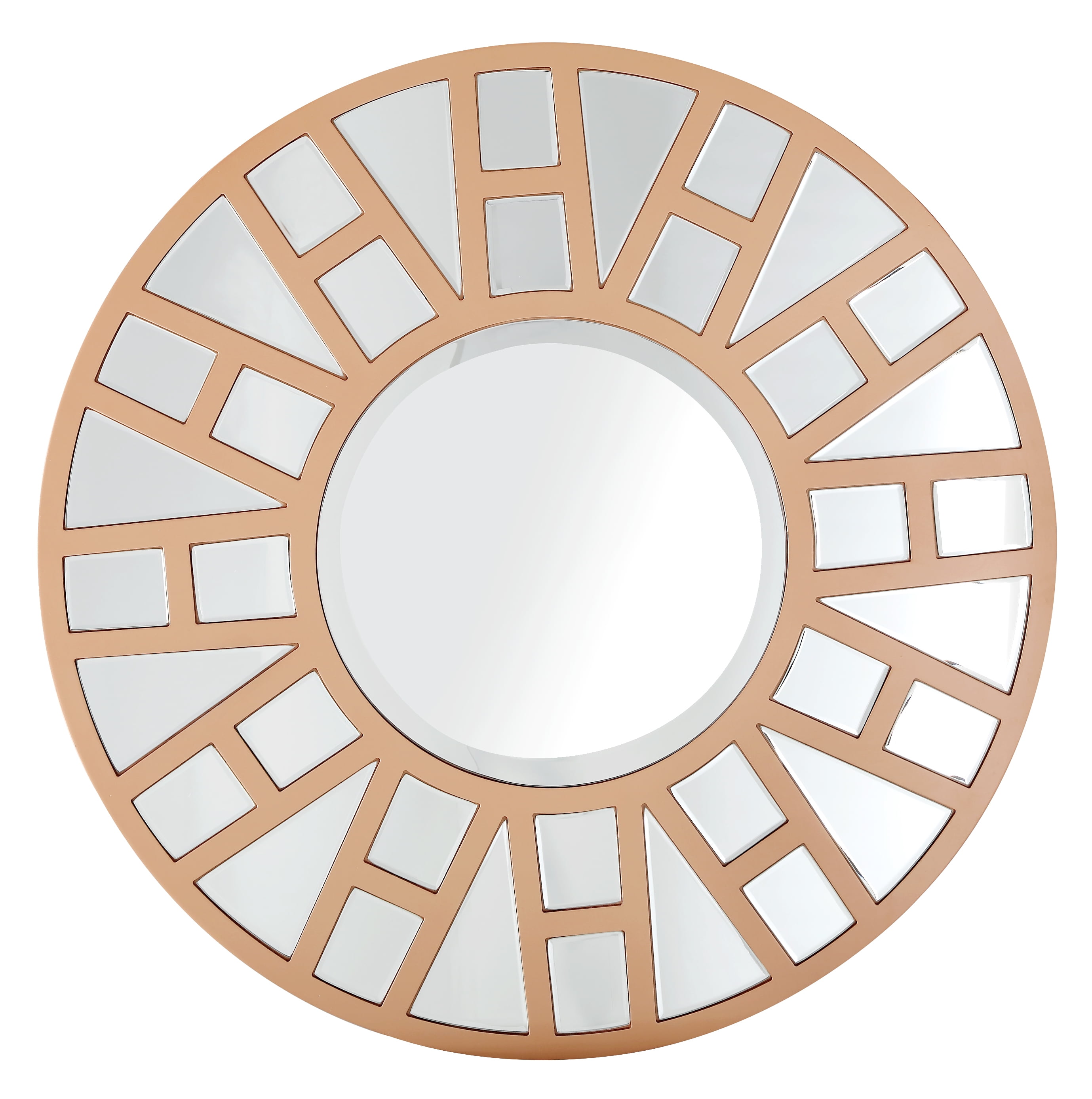 Millennium 31.5" Neutral Tone Wood Circular Mirror